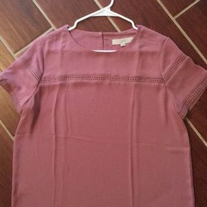 Silky, short sleeve blouse